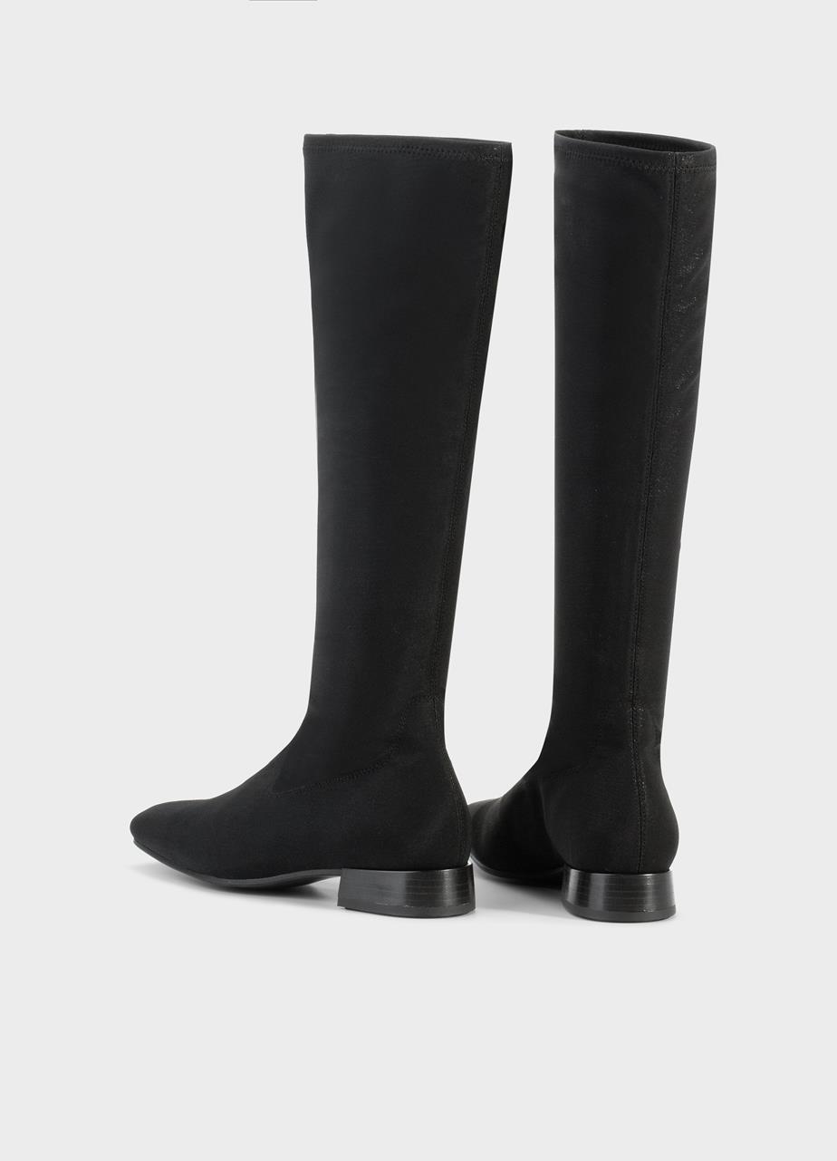 Mona bottes hautes Noir élastique