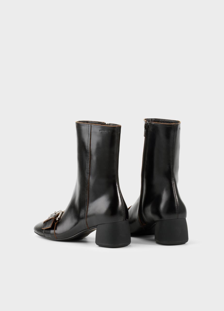 Livia stiefel Schwarzes kontrastkanten