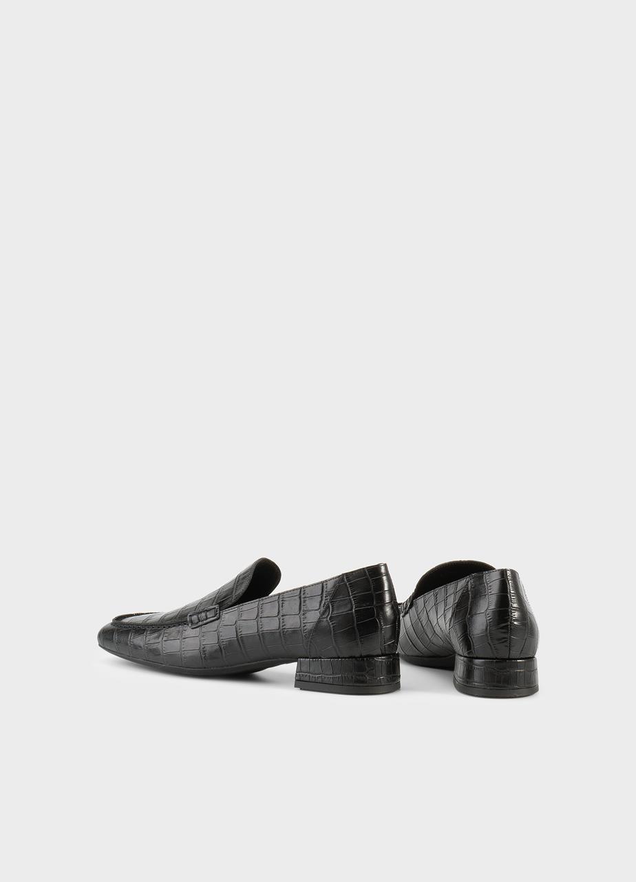 Debbi mocasini Negru piele embosata