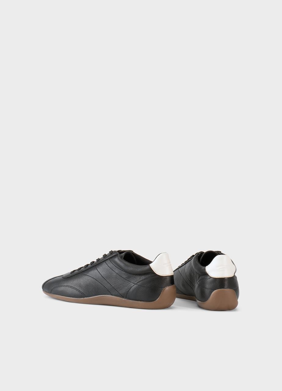 Hollie sapatilhas Preto couro