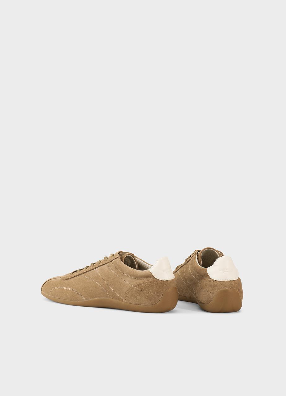 Hollie sneaker Beige, Veloursleder