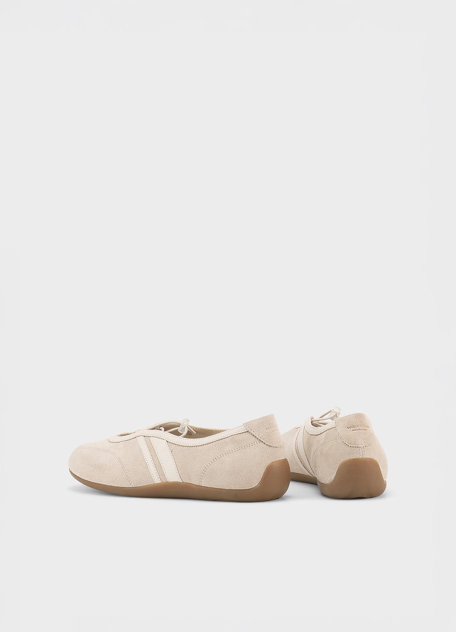 Hollie ballerinas Offwhite veloursleder