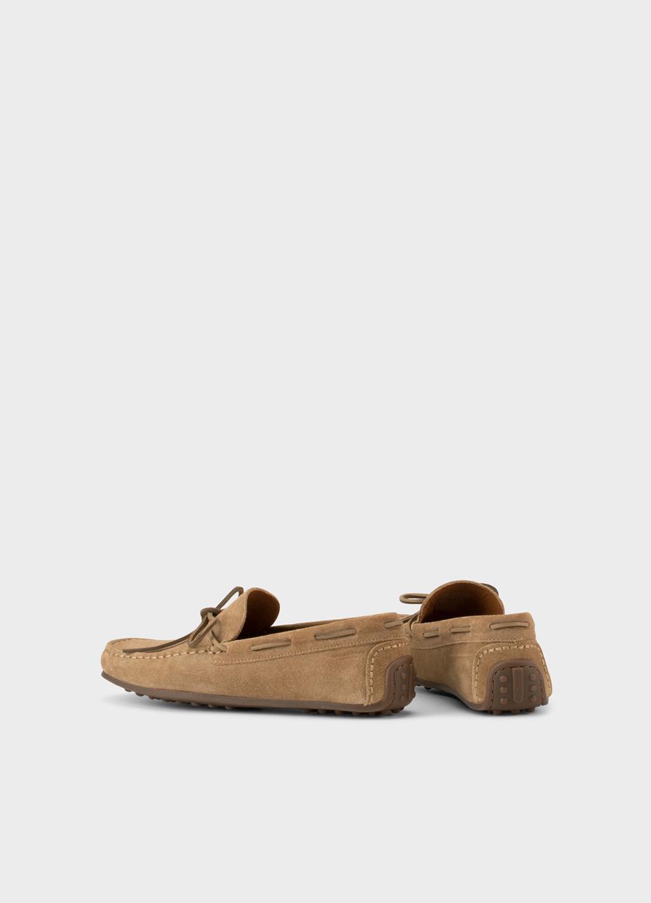 Larissa loafer Beiges, Veloursleder