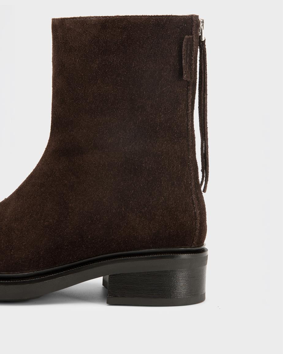 Karlie bottes Marron Foncé, Daim