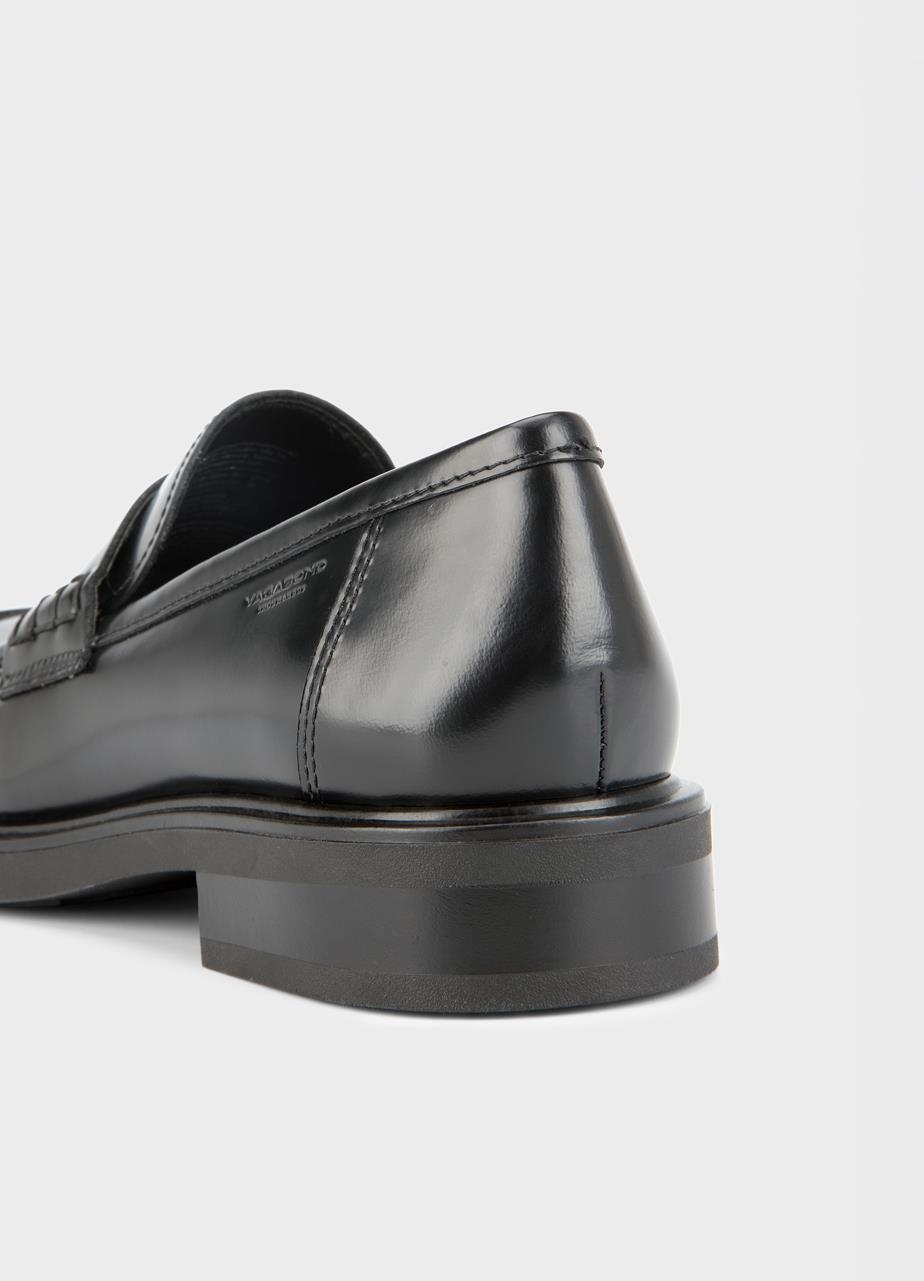 Freya loafers Preto, Couro Polido