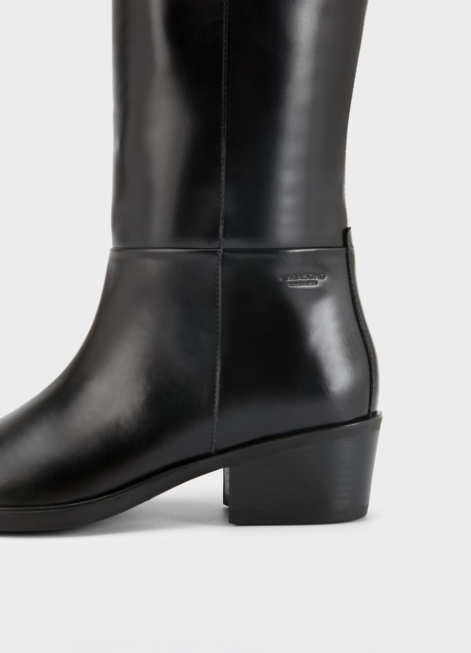 Kelsey hohe stiefel Schwarzes, Leder