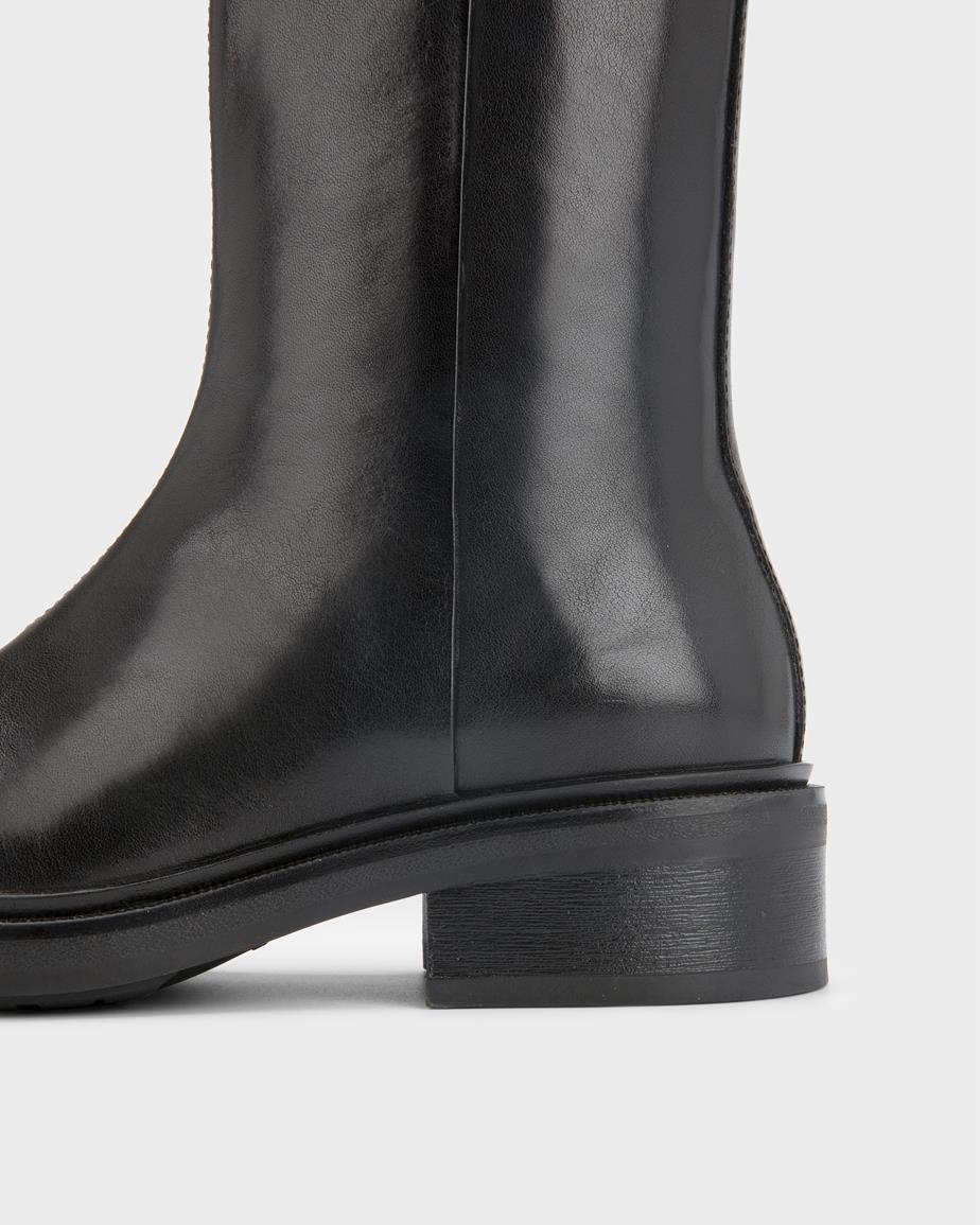 Karlie boots Svart, Skinn
