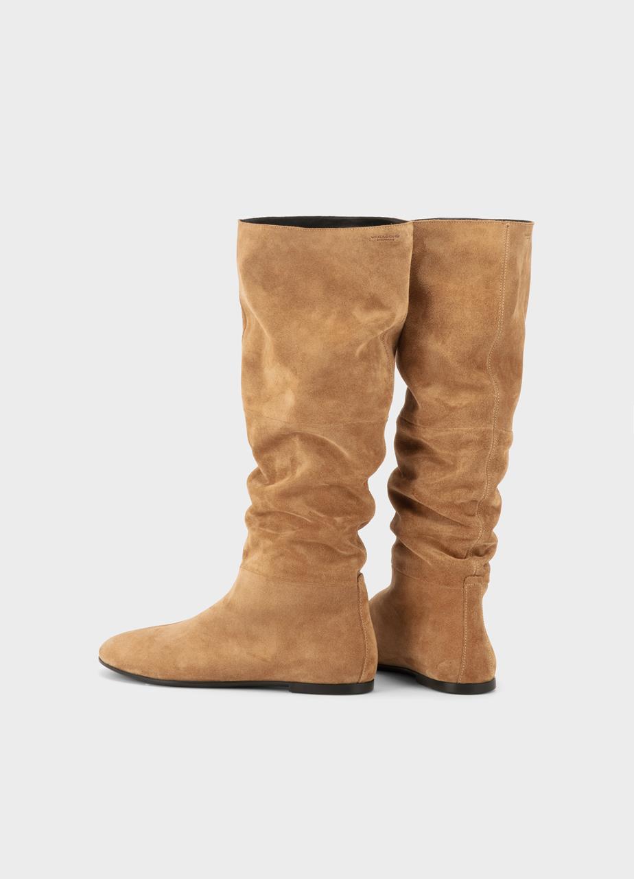 Aleya hohe stiefel Beiges, Veloursleder