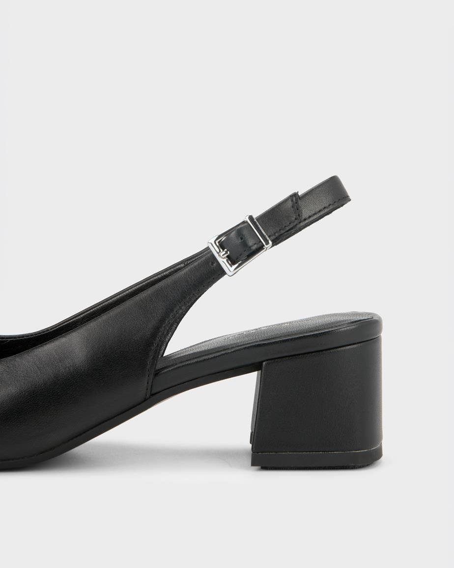 Marta pumps Black, Leather/Comb