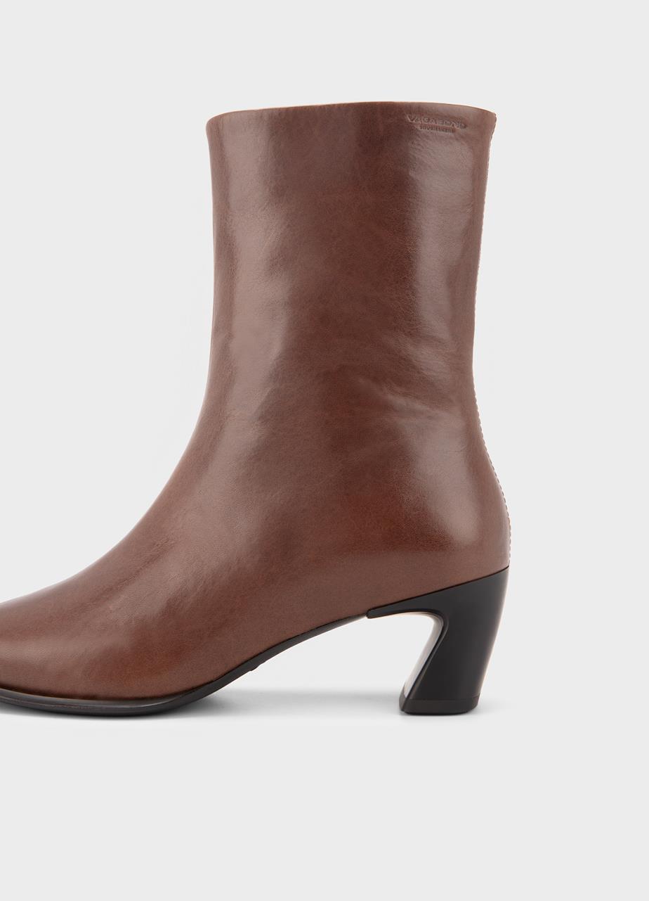 Ilona stiefeletten Braunes, Leder