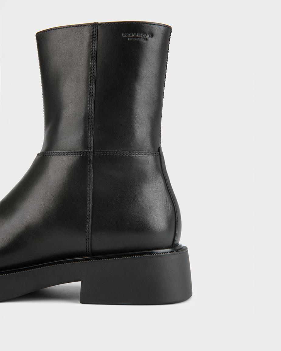 Jillian stiefel Schwarz, Leder