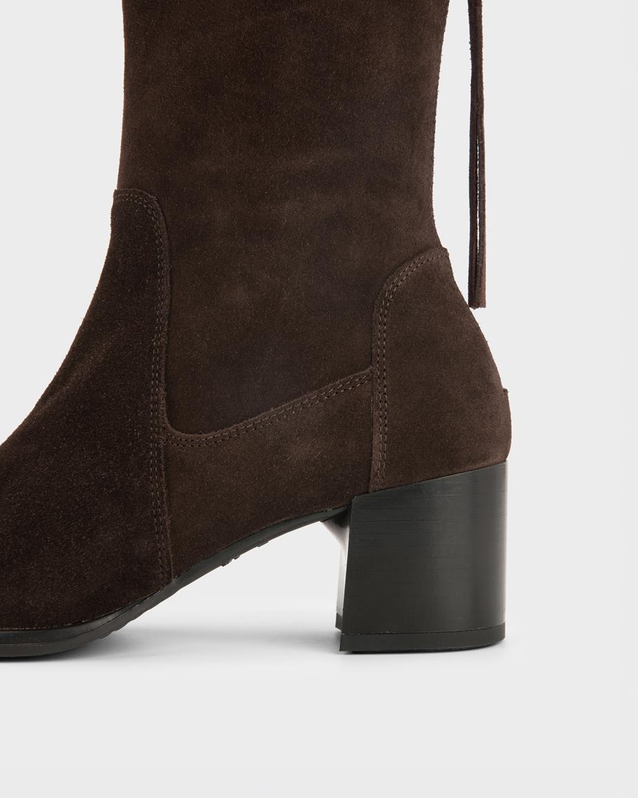 Giselle boots Mörkbrun, Mocka