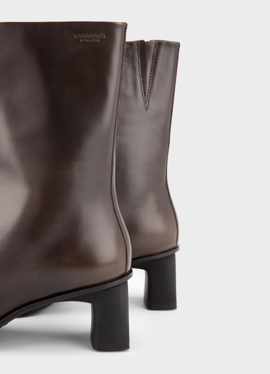 Elvına ankle boots Brown, Brush-Off Leather