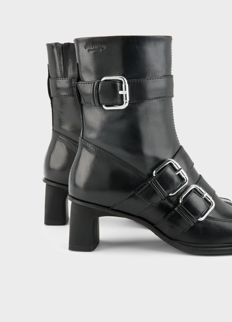 Elvina ankle boots Black, Leather