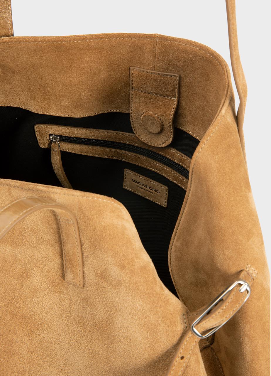 Cannes borsa Beige camoscio