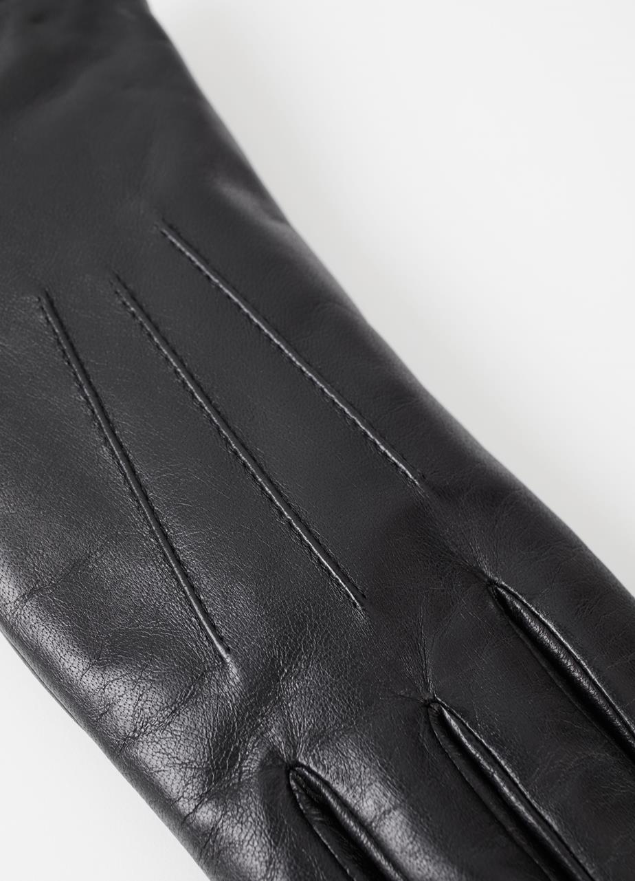 Classic glove w Чёрный leather