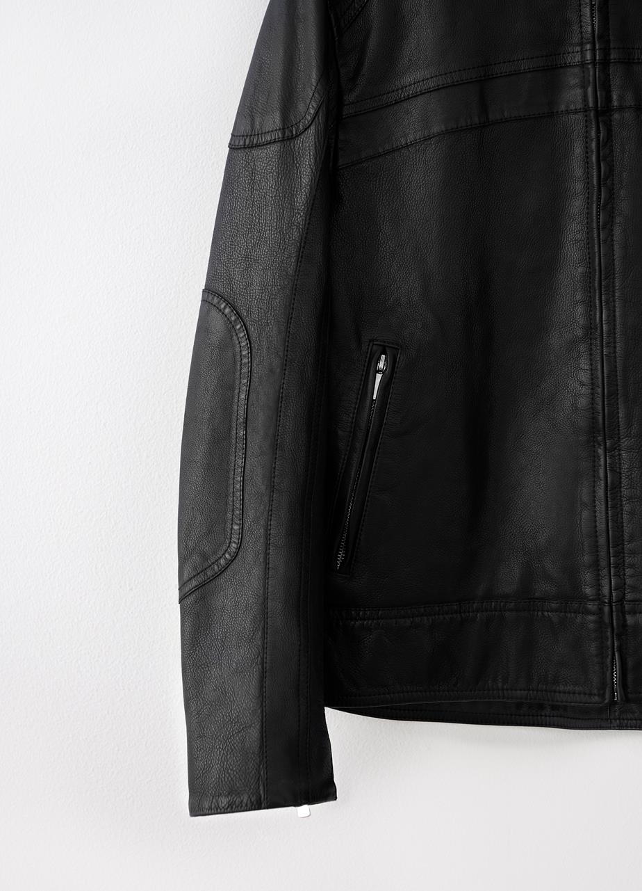 Moto jacket BLACK LEATHER