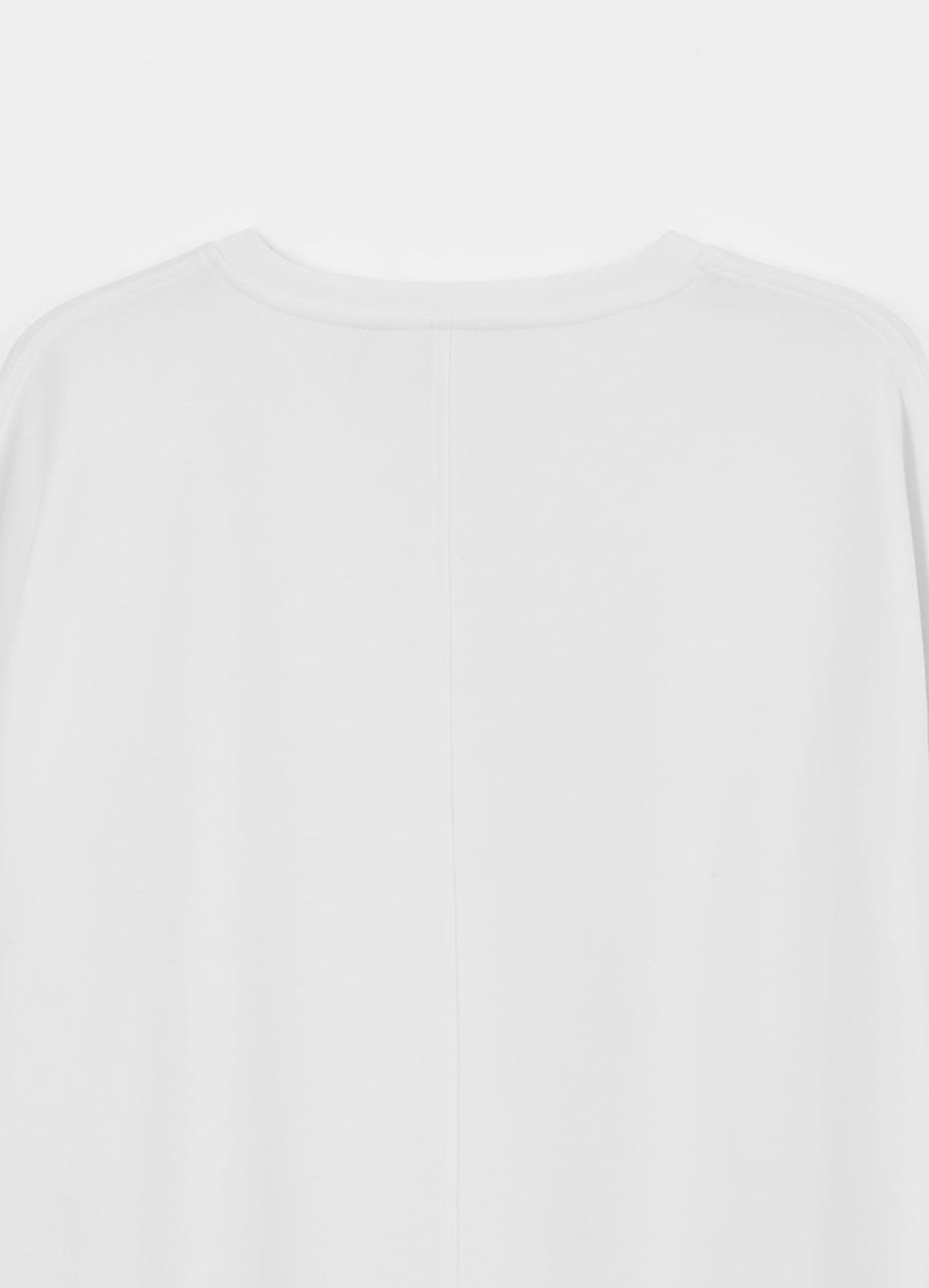 Boxy t-shirt w Vit textil