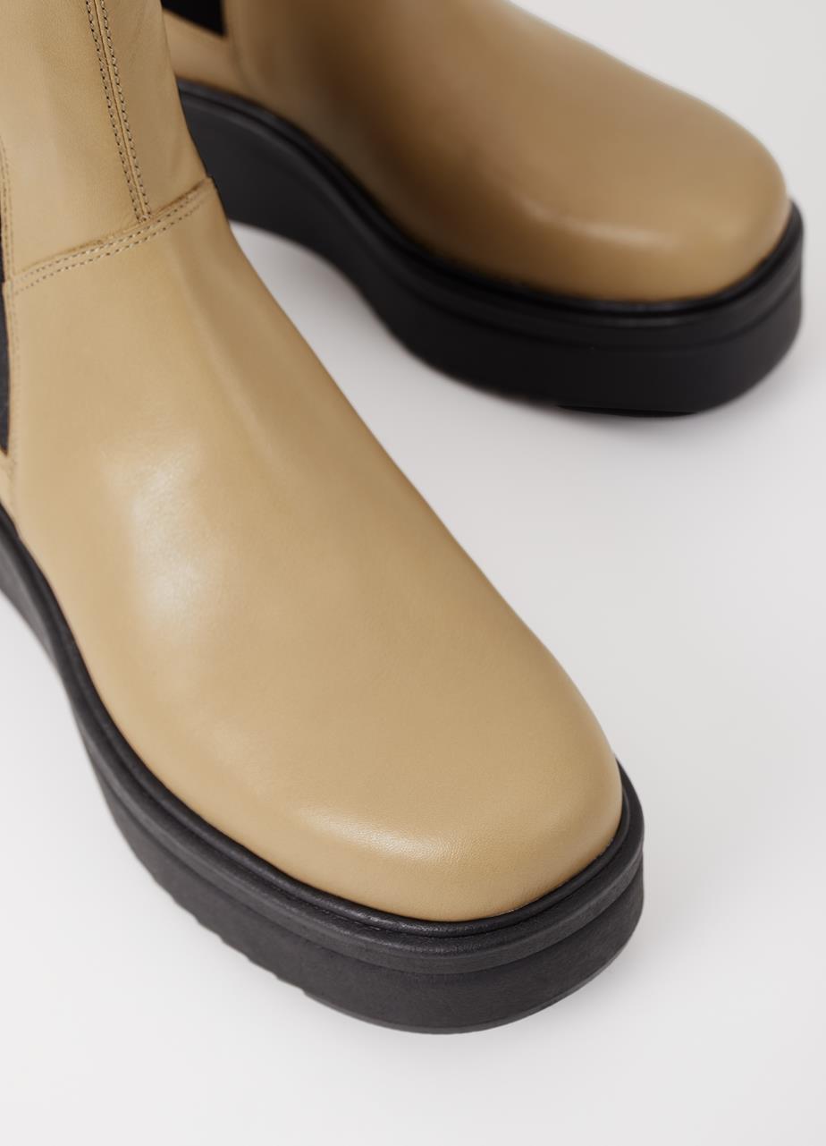 Tara boots Beıge leather