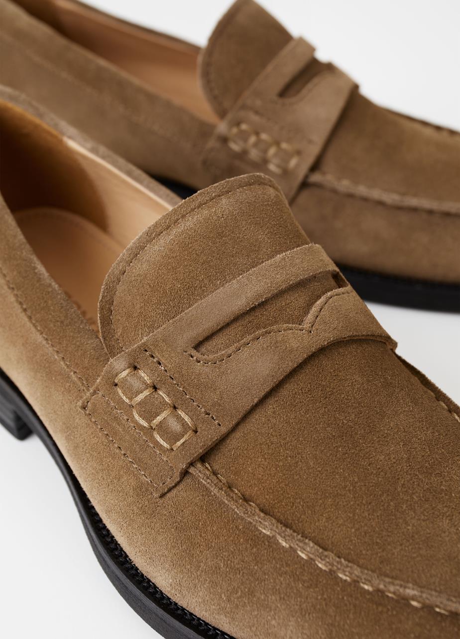 Mario loafer Braunes veloursleder