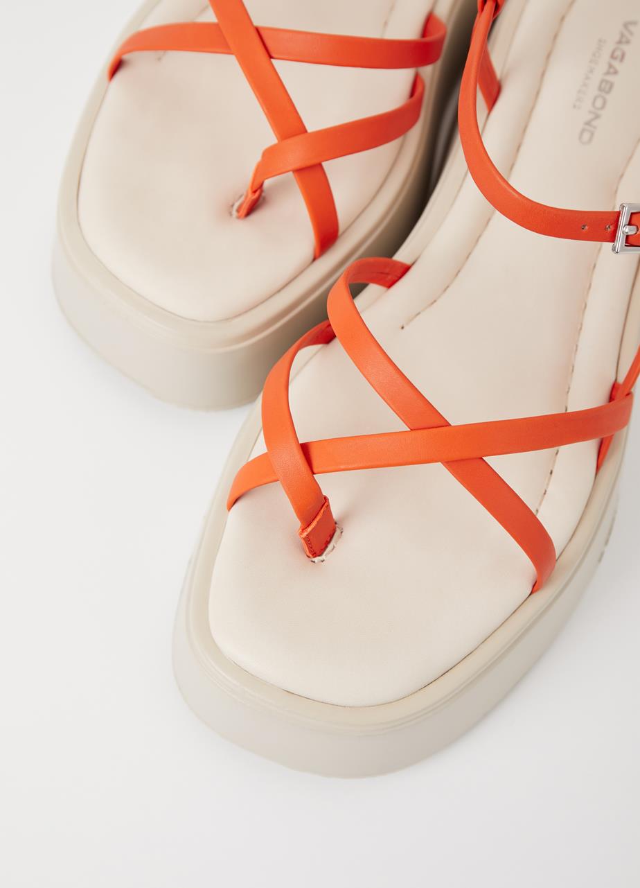 Courtney sandále Oranžová koža