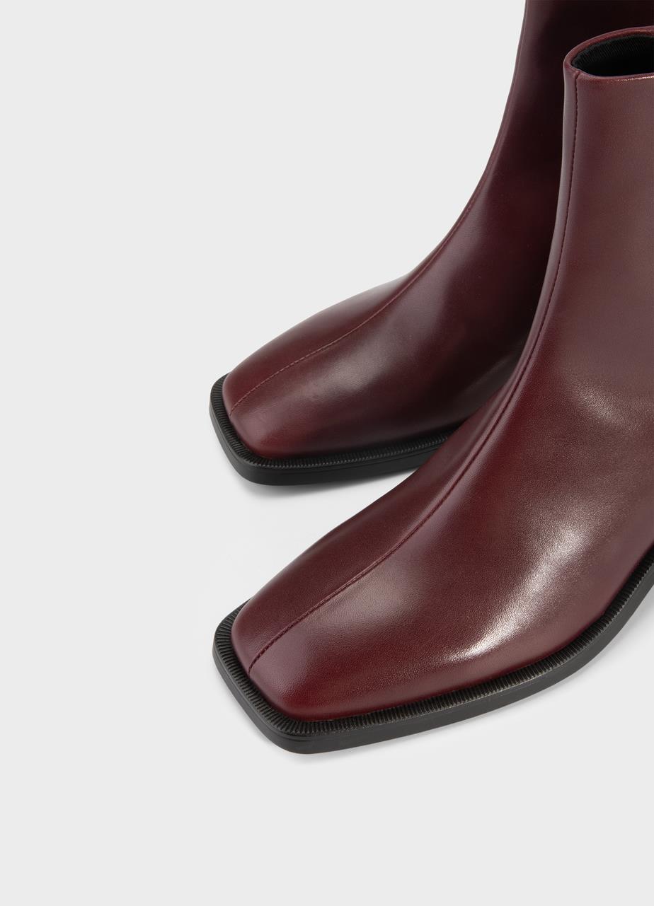 Blanca ankle boots Dark Red leather