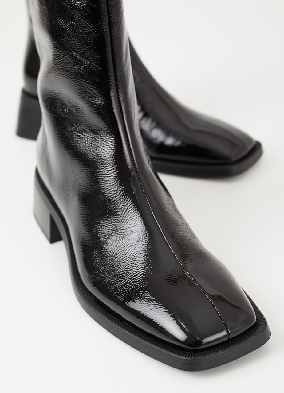 Blanca ankle boots Black patent leather