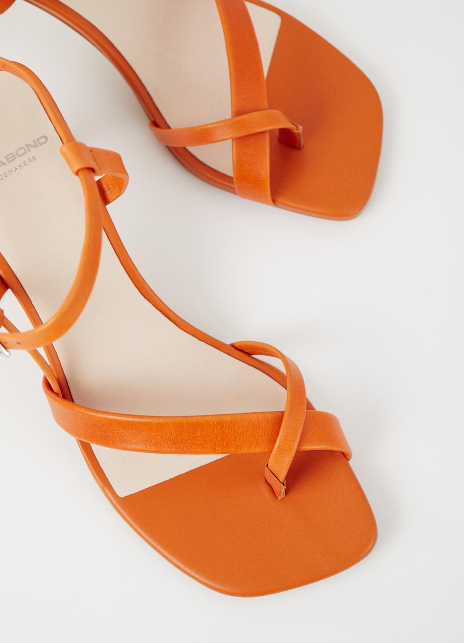 Luisa sandales Orange cuir