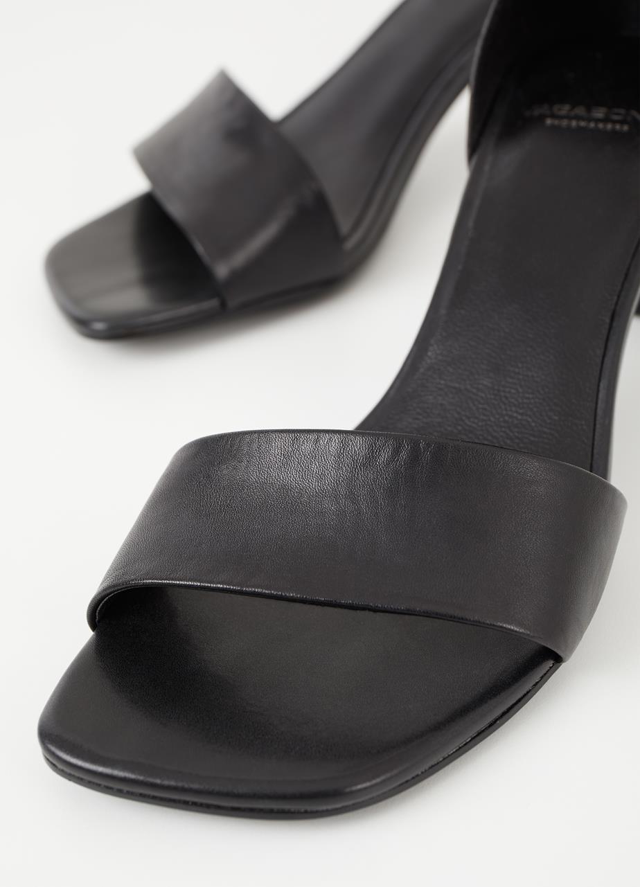 Luisa sandales Noir cuir