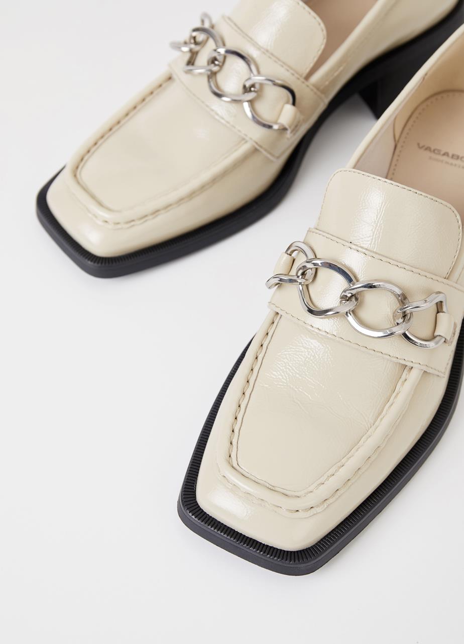 Blanca loafers Béžová, Lakovaná Kůže