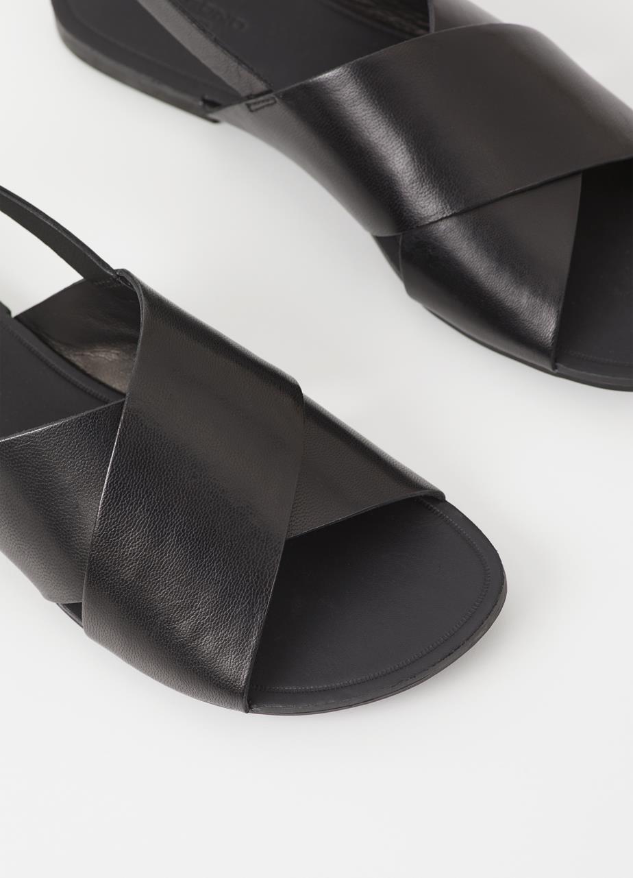 Tia sandals Black leather