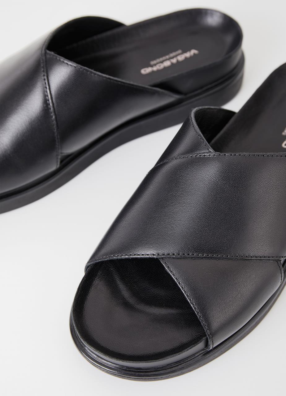 Erin sandals Black leather