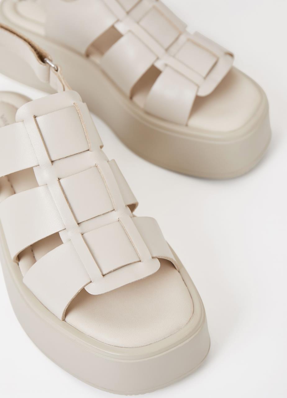 Courtney sandals Off-Whıte leather