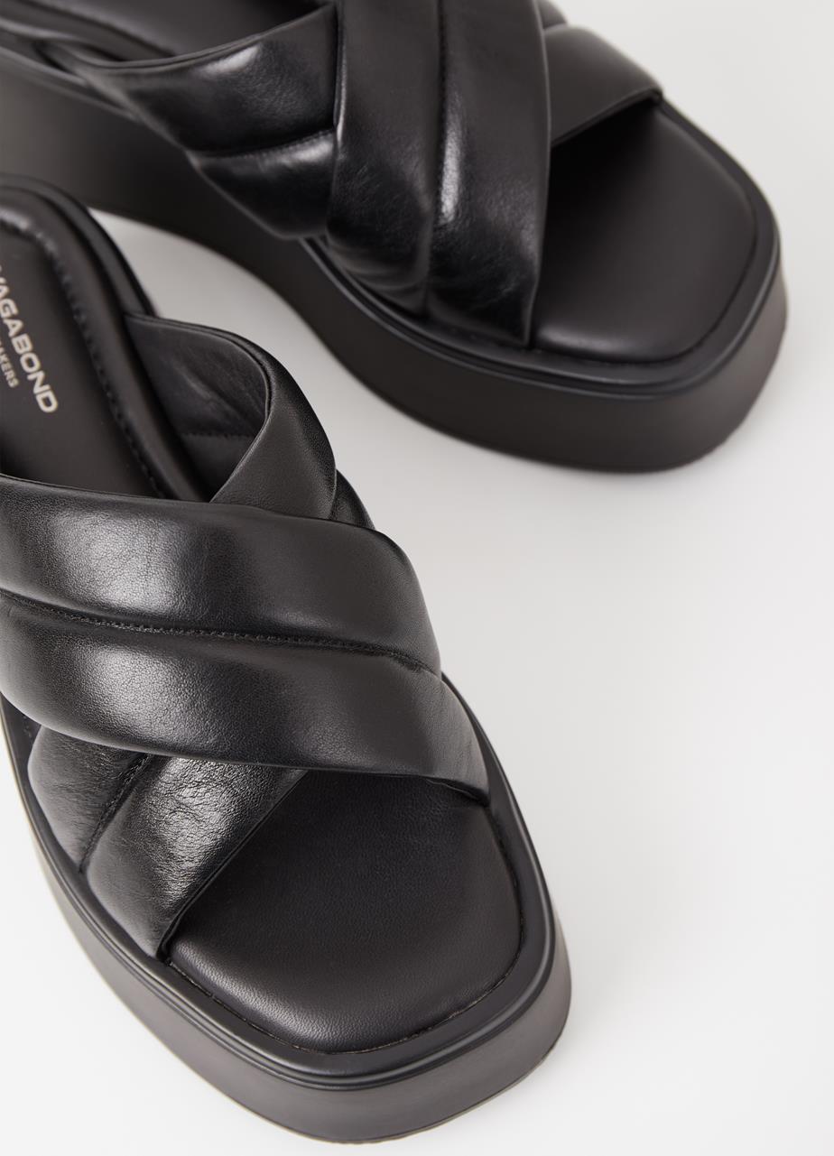 Courtney sandals Black leather