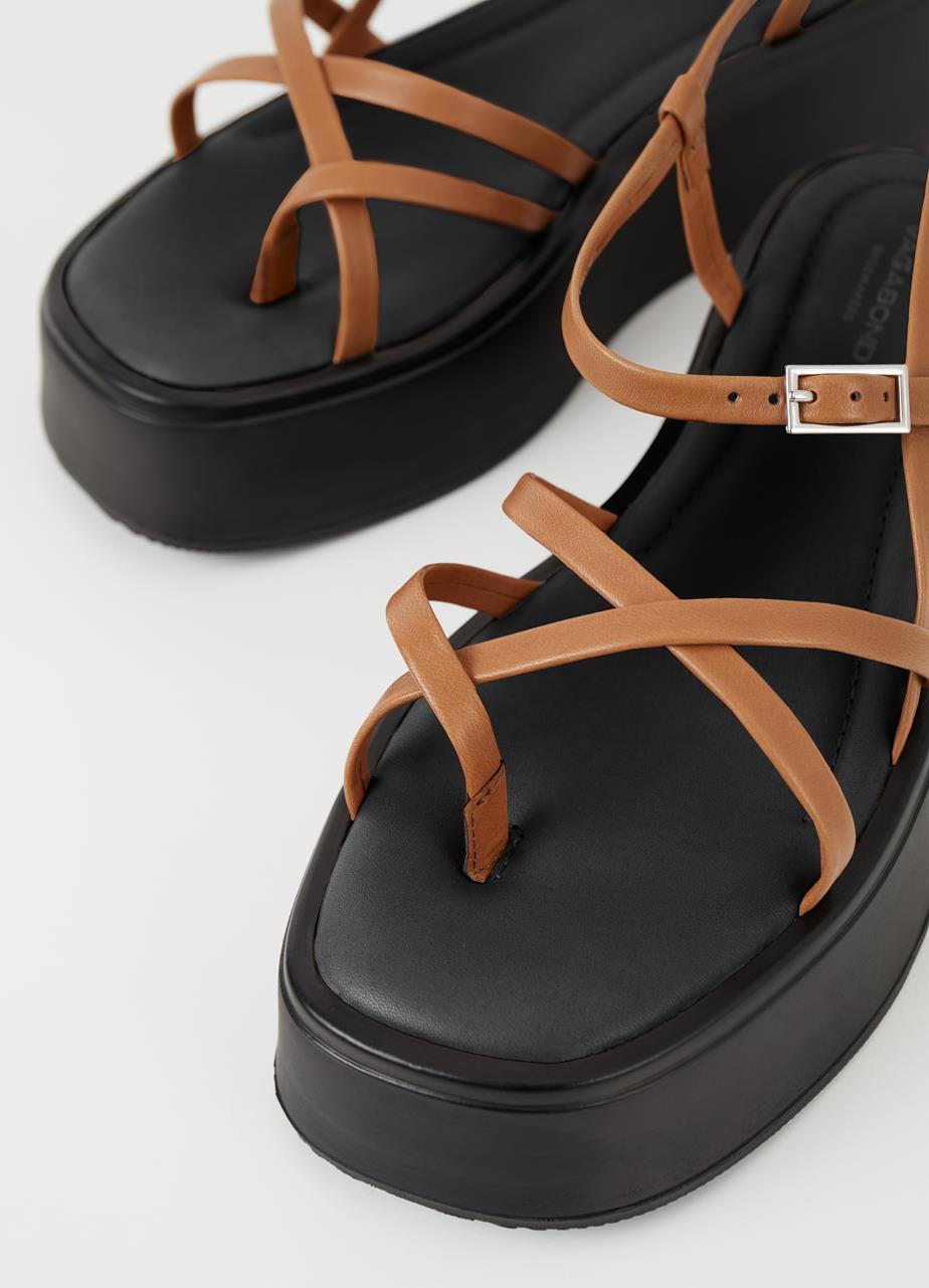Courtney sandals Brown leather