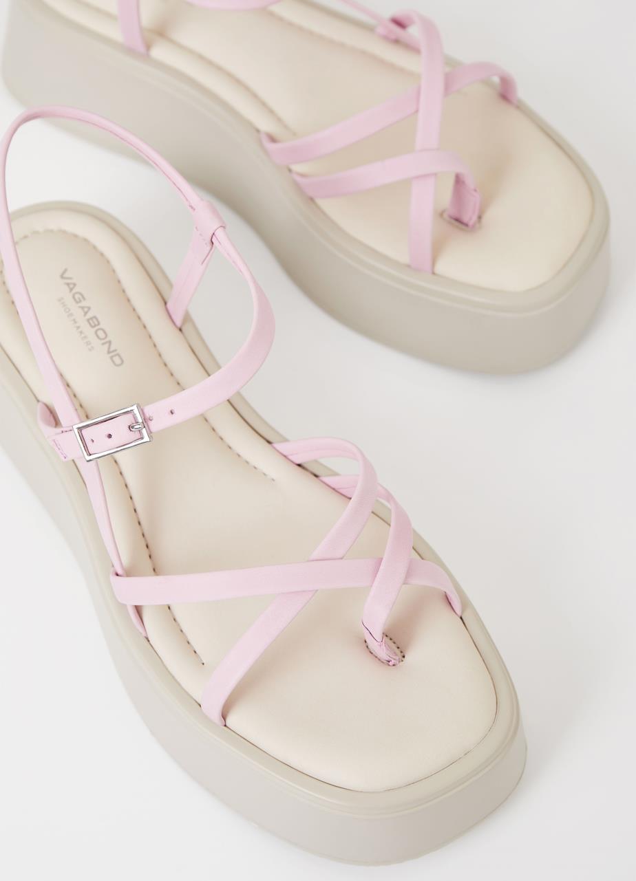Courtney sandaler Pink læder