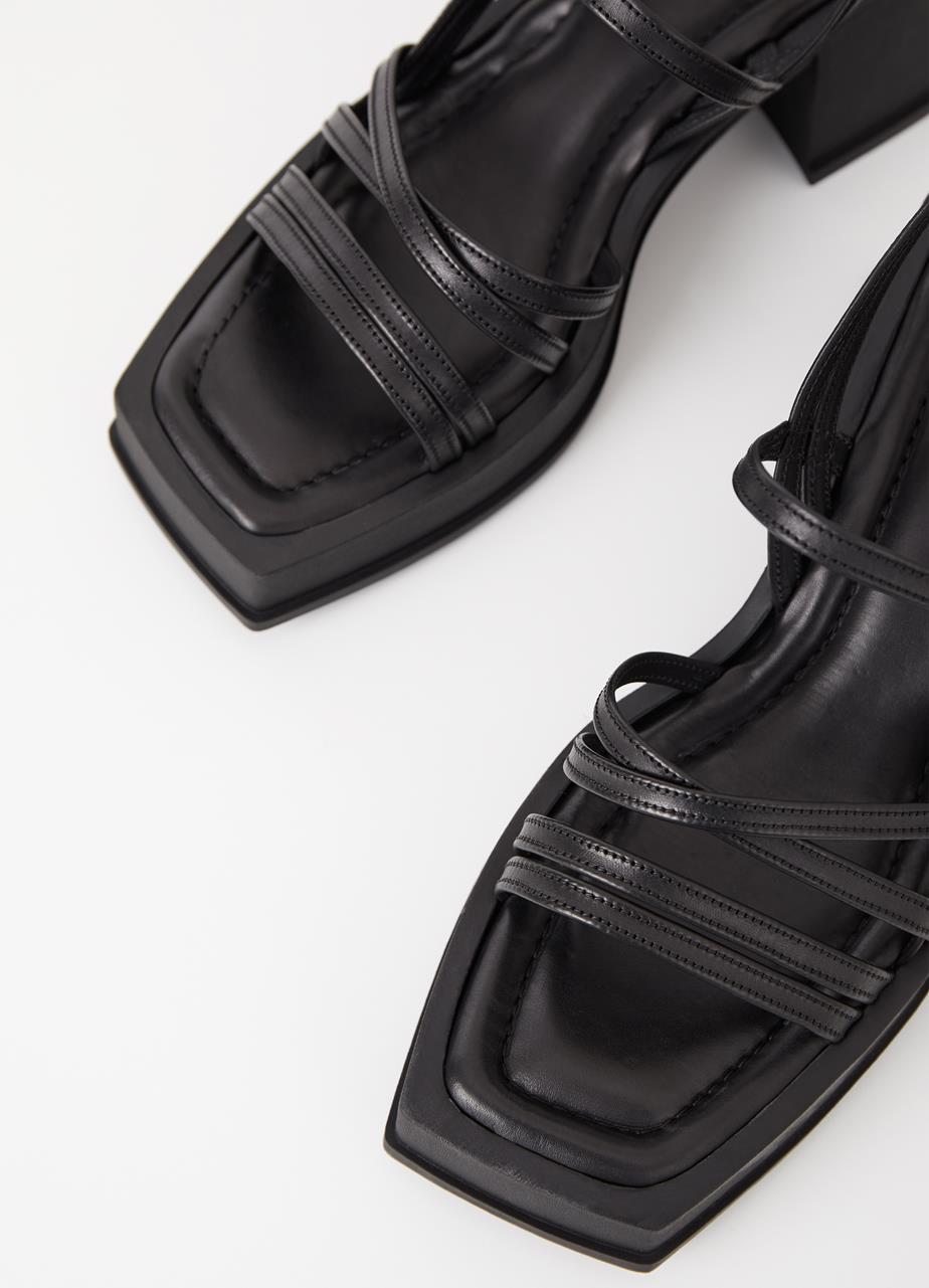 Hennie sandals Black leather