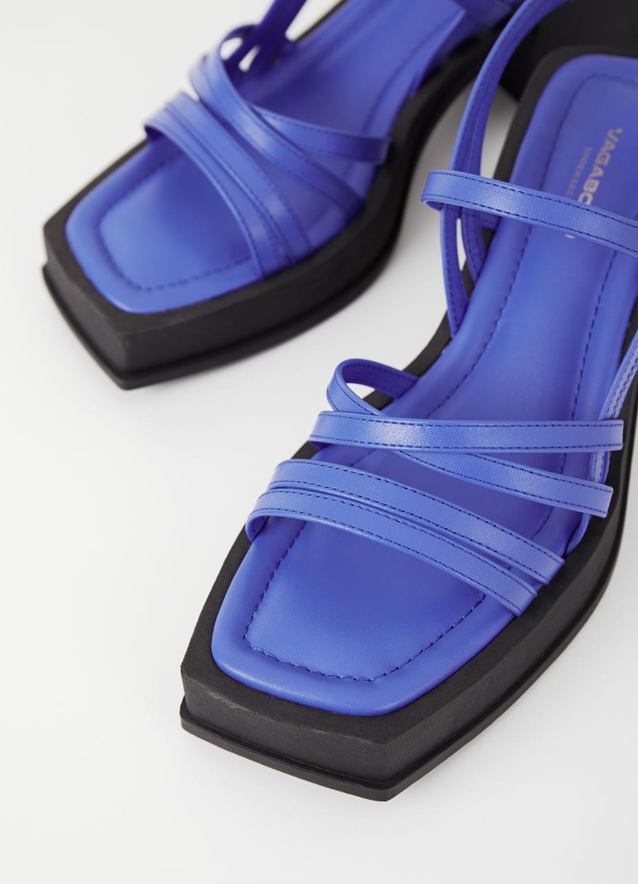 Hennie sandals Blue leather
