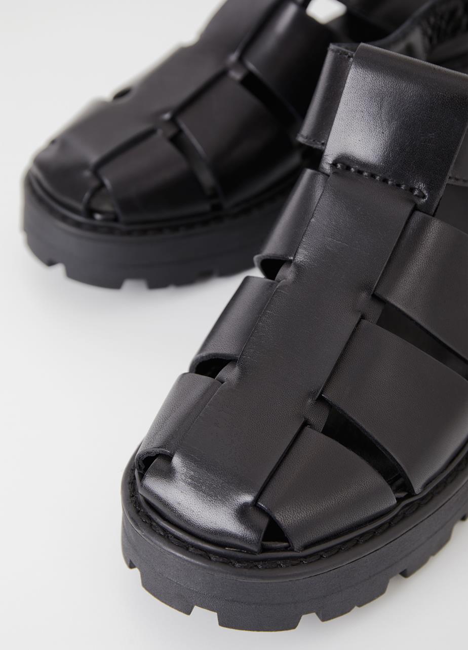 Cosmo 2.0 sandaler Sort læder