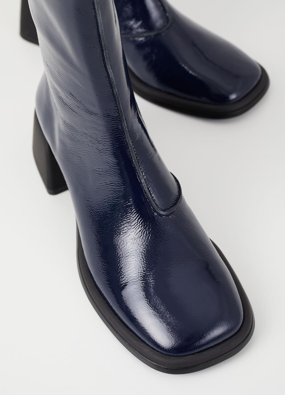 Ansie boots Dark Blue patent leather