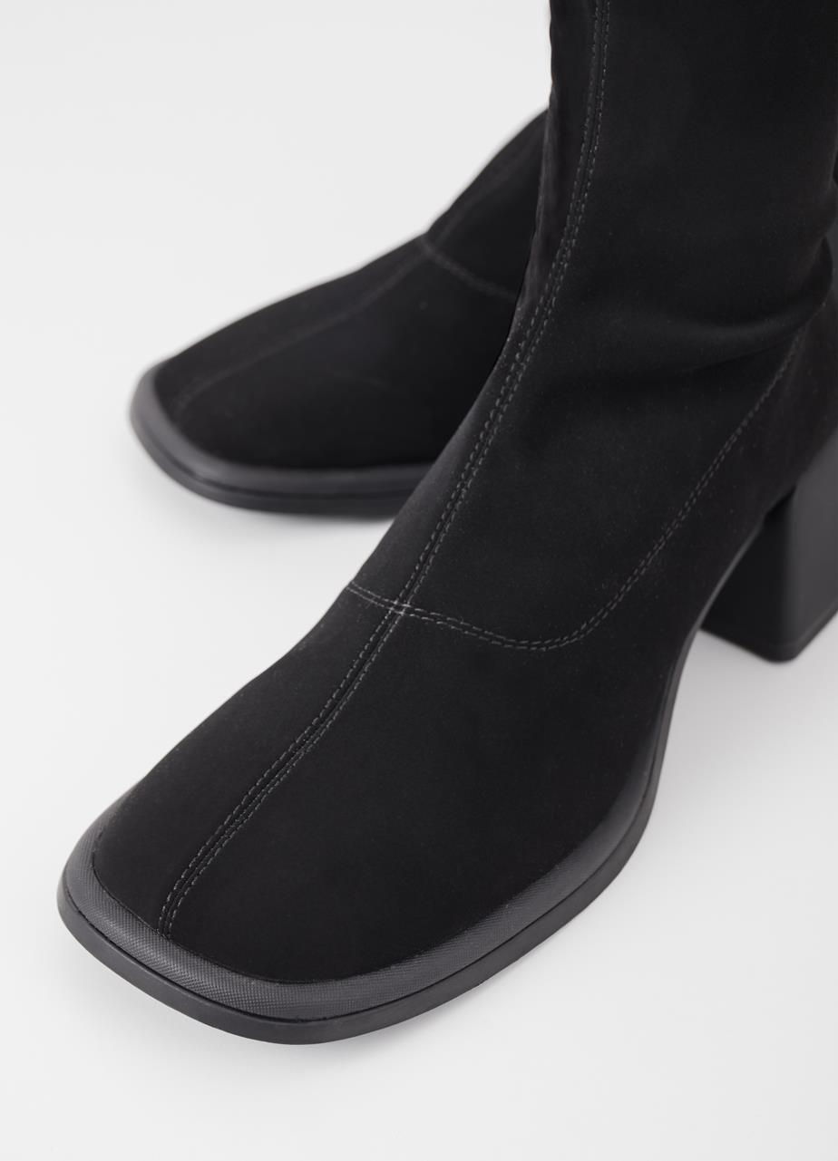 Ansie ботинки и сапоги Чёрный synthetic stretch