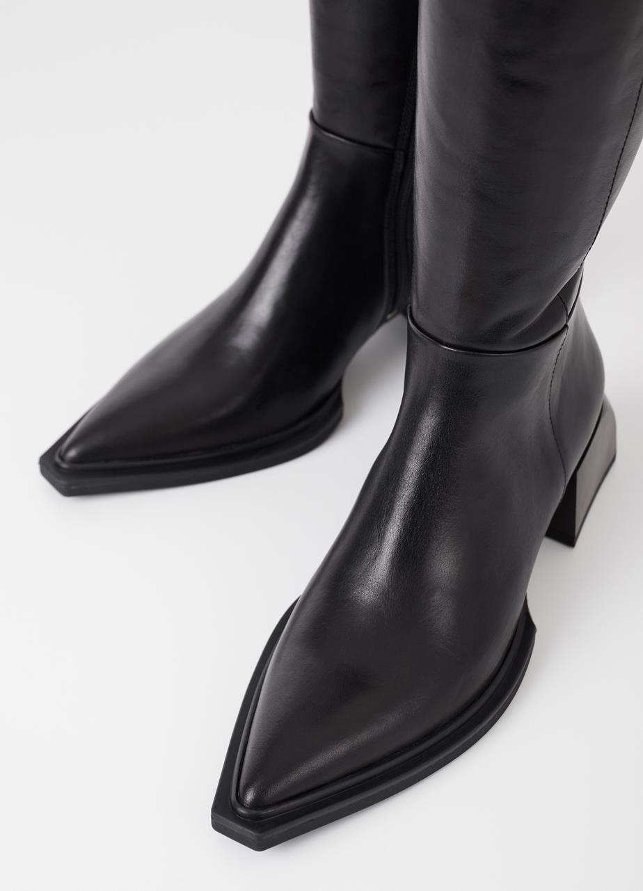 Vivian tall boots Black leather