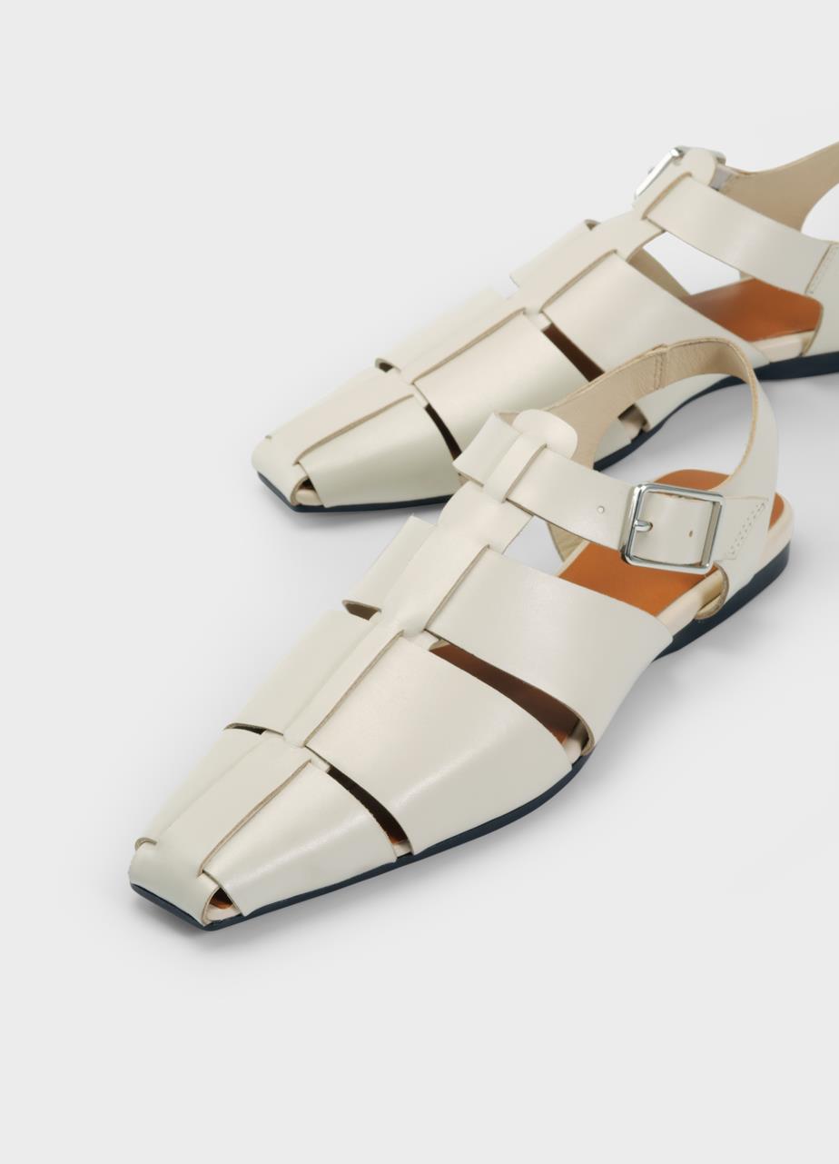 Wioletta sandaler Off-White läder