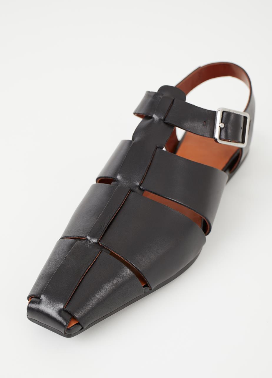 Wioletta sandaler Svart läder