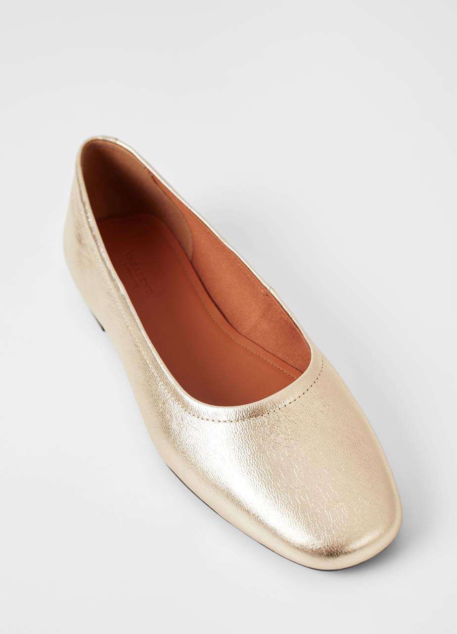 Jolın shoes Gold metallıc leather