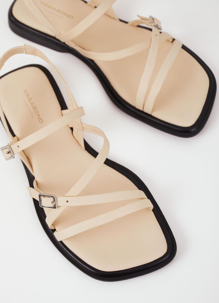 Izzy sandaler Offwhite læder