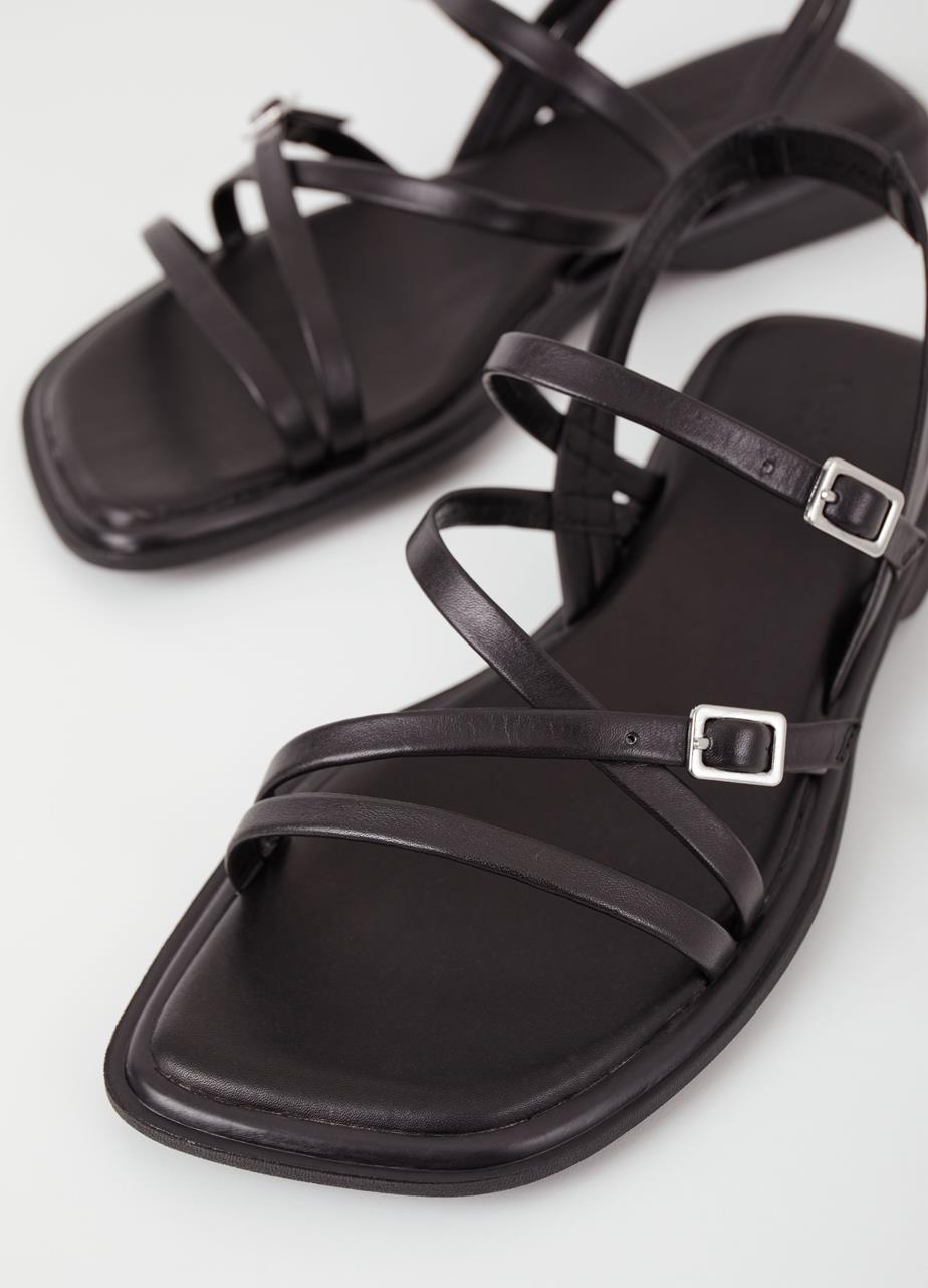 Izzy sandals Black leather
