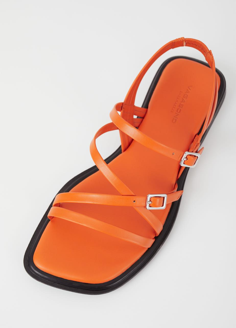 Izzy sandalen Oranje leer