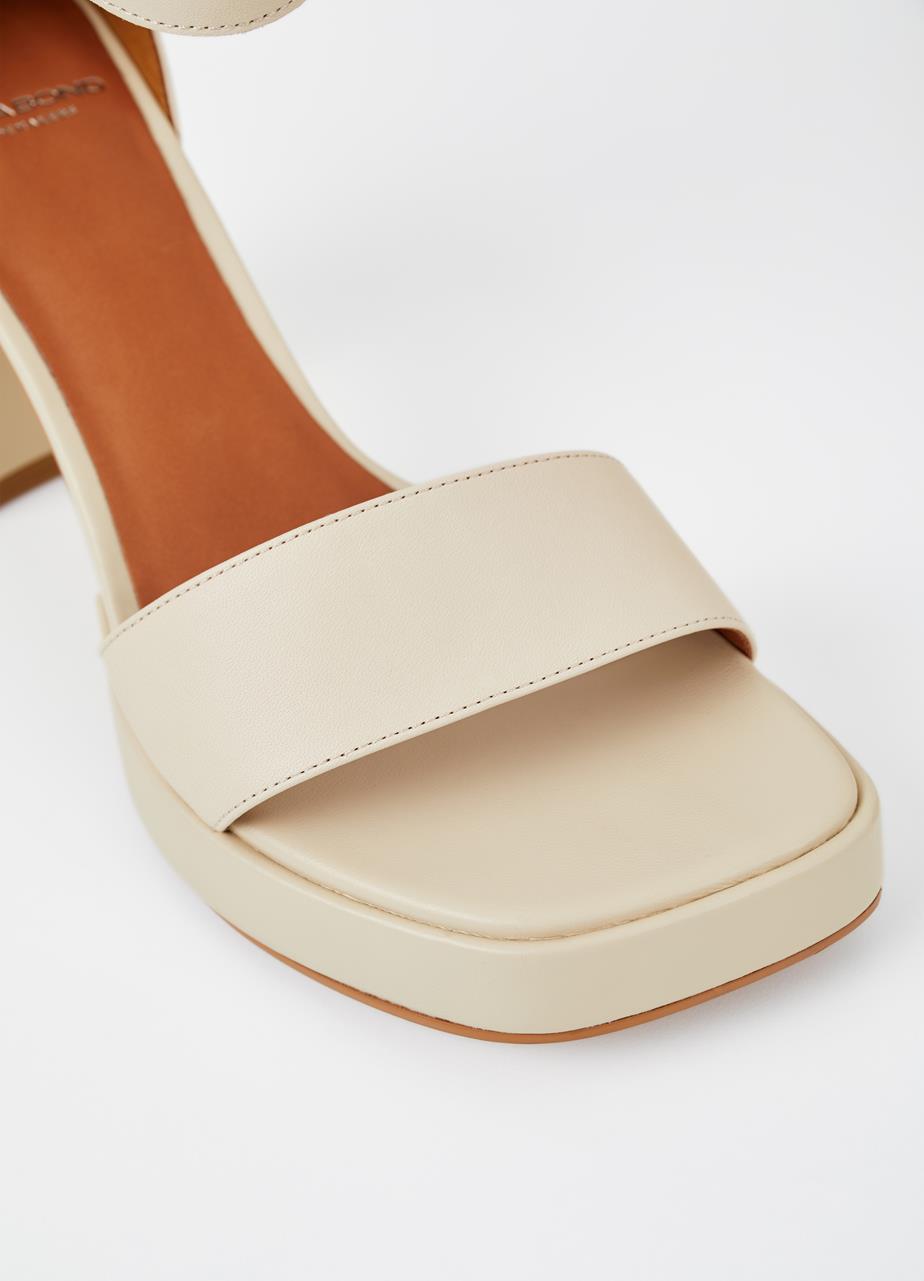 Fiona sandaler Offwhite læder
