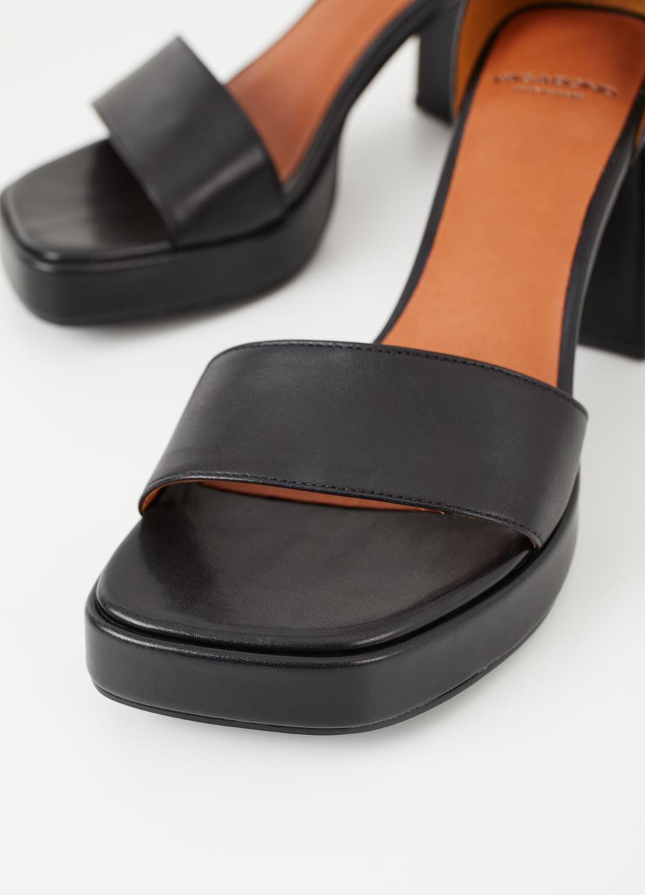 Fiona sandaler Svart läder
